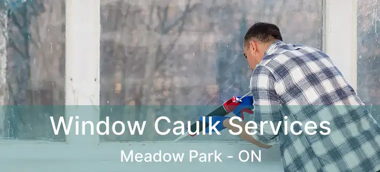  Window Caulk Services Meadow Park - ON