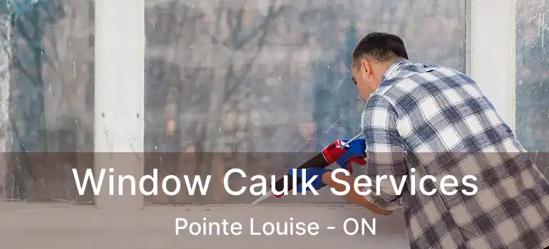  Window Caulk Services Pointe Louise - ON