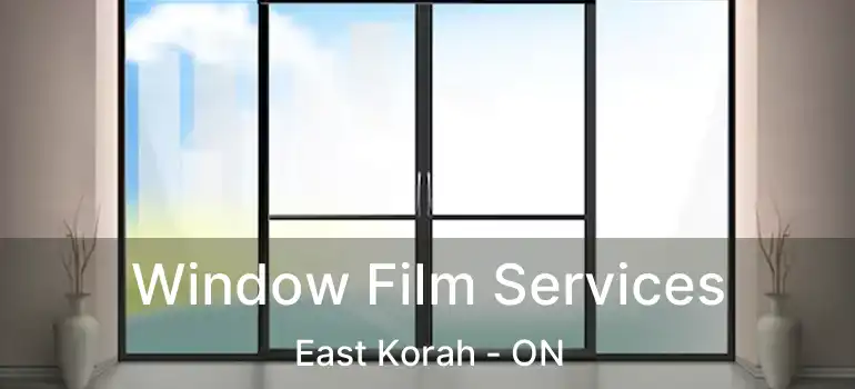  Window Film Services East Korah - ON