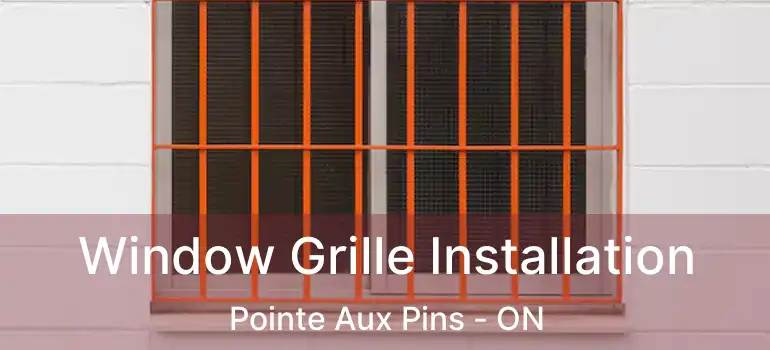 Window Grille Installation Pointe Aux Pins - ON