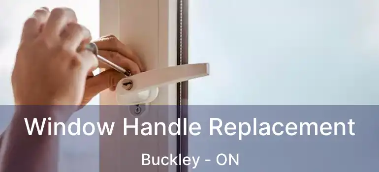  Window Handle Replacement Buckley - ON