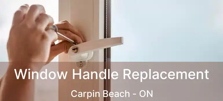  Window Handle Replacement Carpin Beach - ON