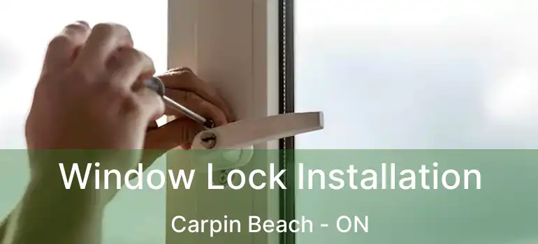  Window Lock Installation Carpin Beach - ON