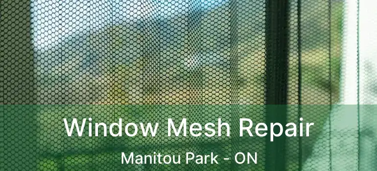  Window Mesh Repair Manitou Park - ON