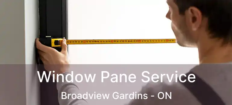  Window Pane Service Broadview Gardins - ON
