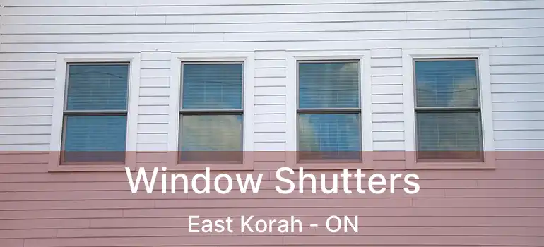  Window Shutters East Korah - ON