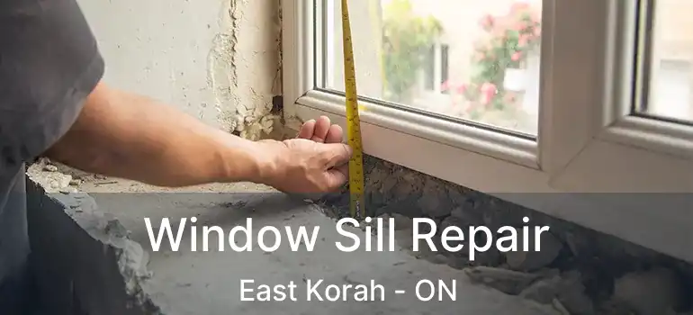  Window Sill Repair East Korah - ON