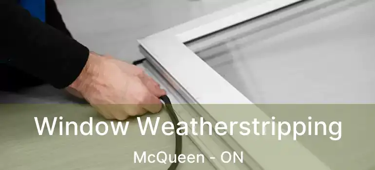  Window Weatherstripping McQueen - ON